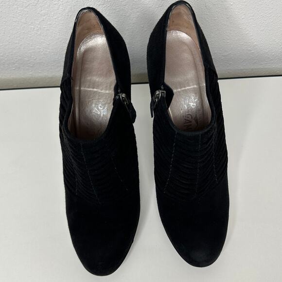 Salvatore Ferragamo Black Suede Narni Stiletto Bootie Side Zip 8 - Picture 2 of 16